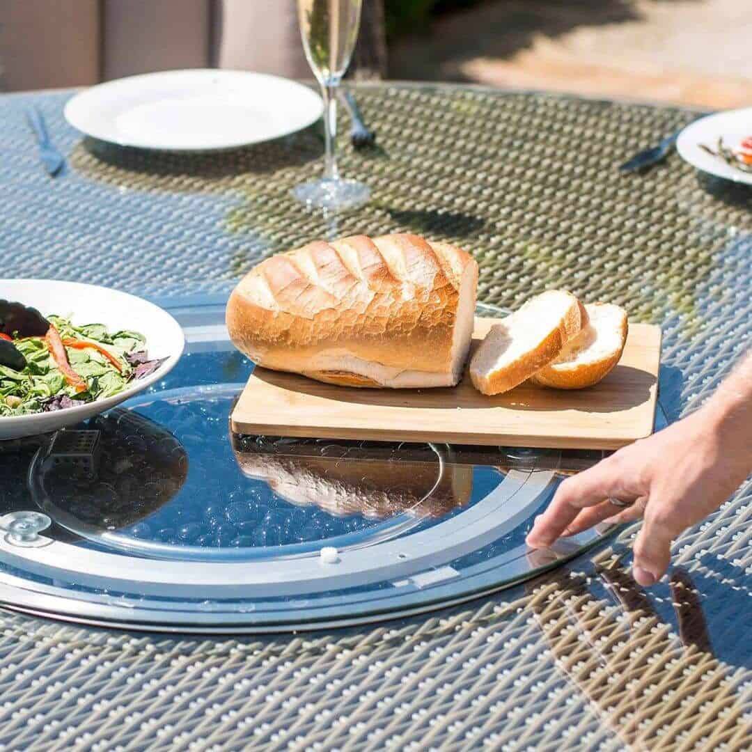 Close up of the lazy susan