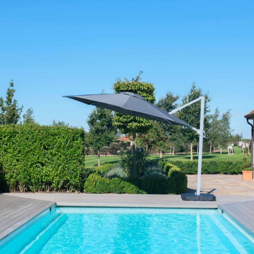 Charcoal 3.5m round parasol #colour_charcoal