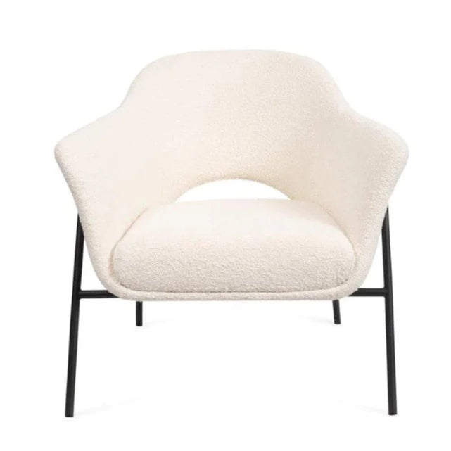 Polar Boucle Black Framed Accent Chair