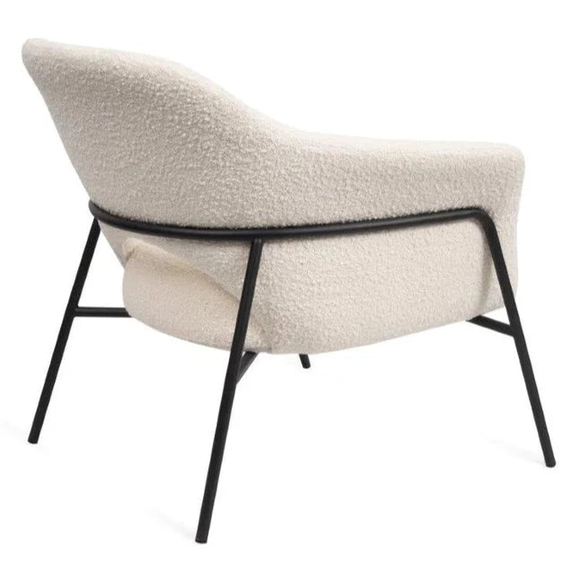Polar Boucle Black Framed Accent Chair