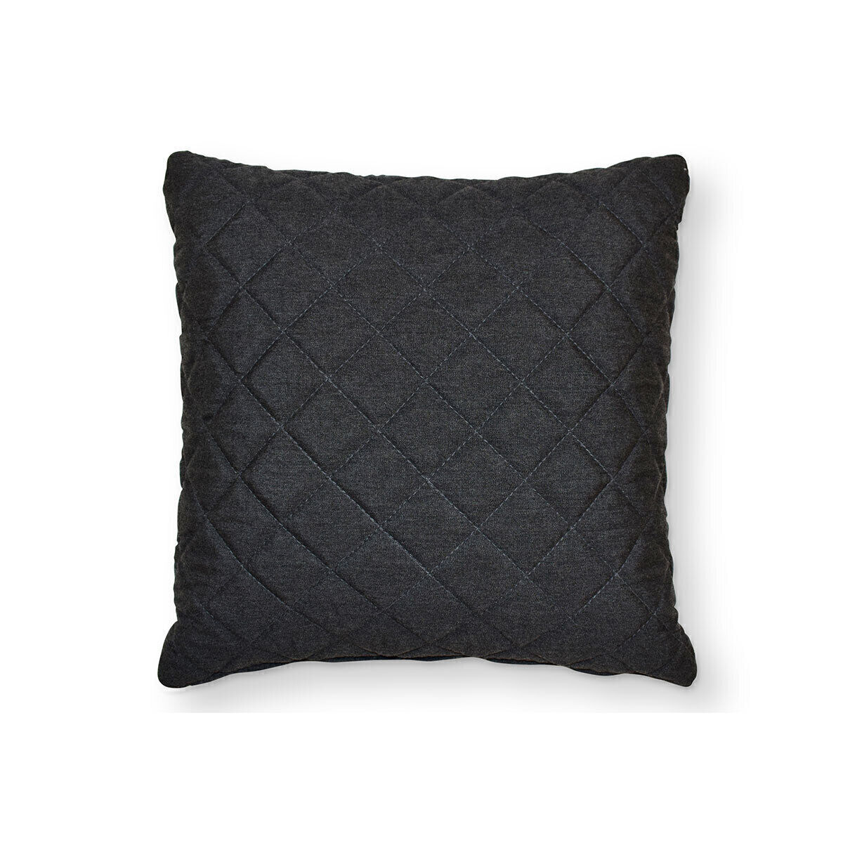 Pair of Charcoal Quilted Outdoor Cushions