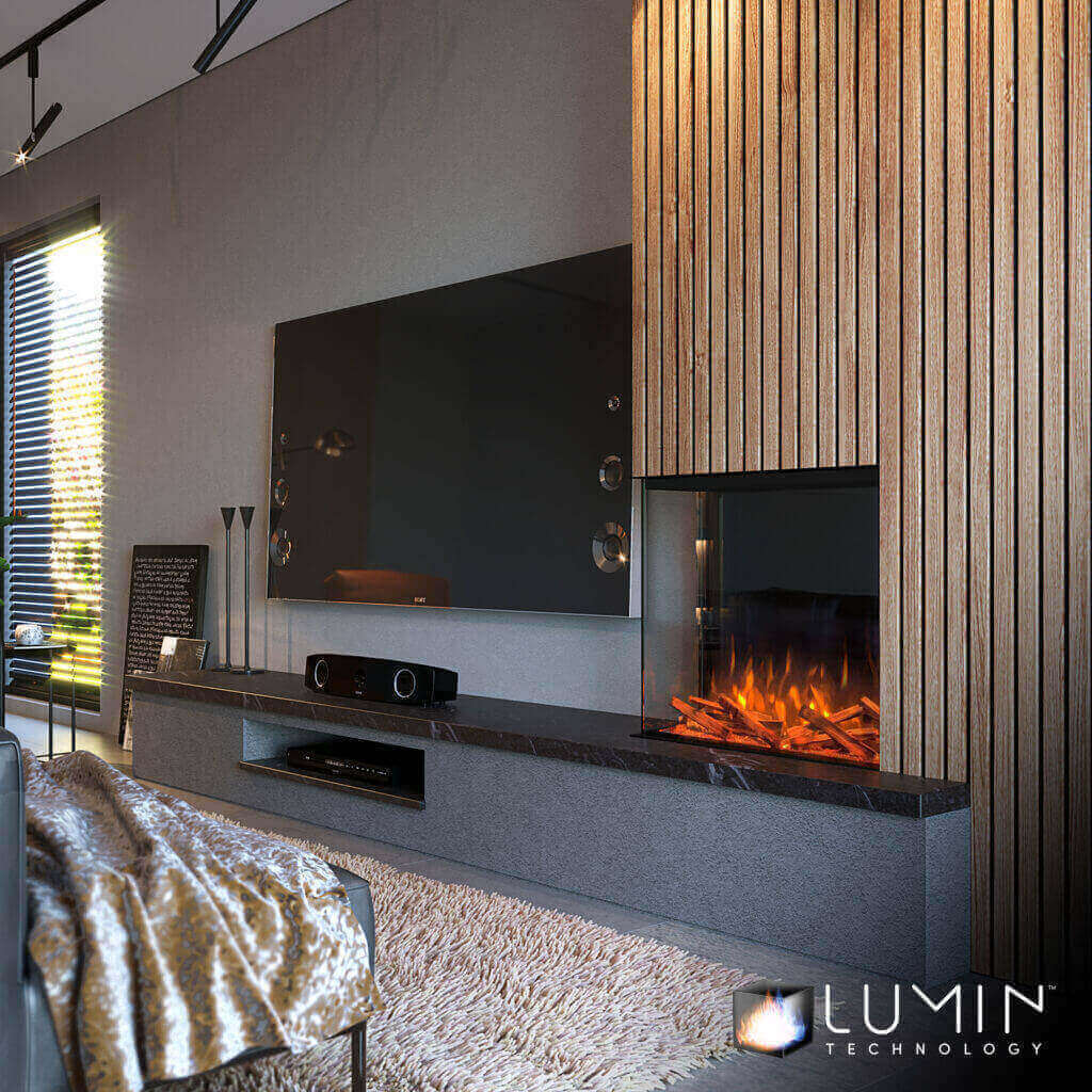 700 panoramic electric fire. media wall