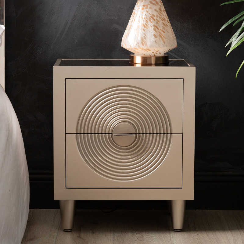 Gold Art Deco Bedside