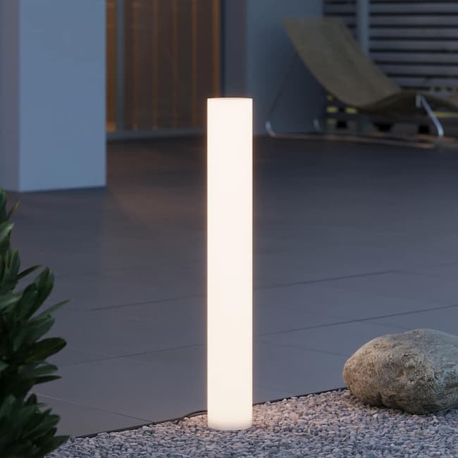Warm White Solar Glow Post Light