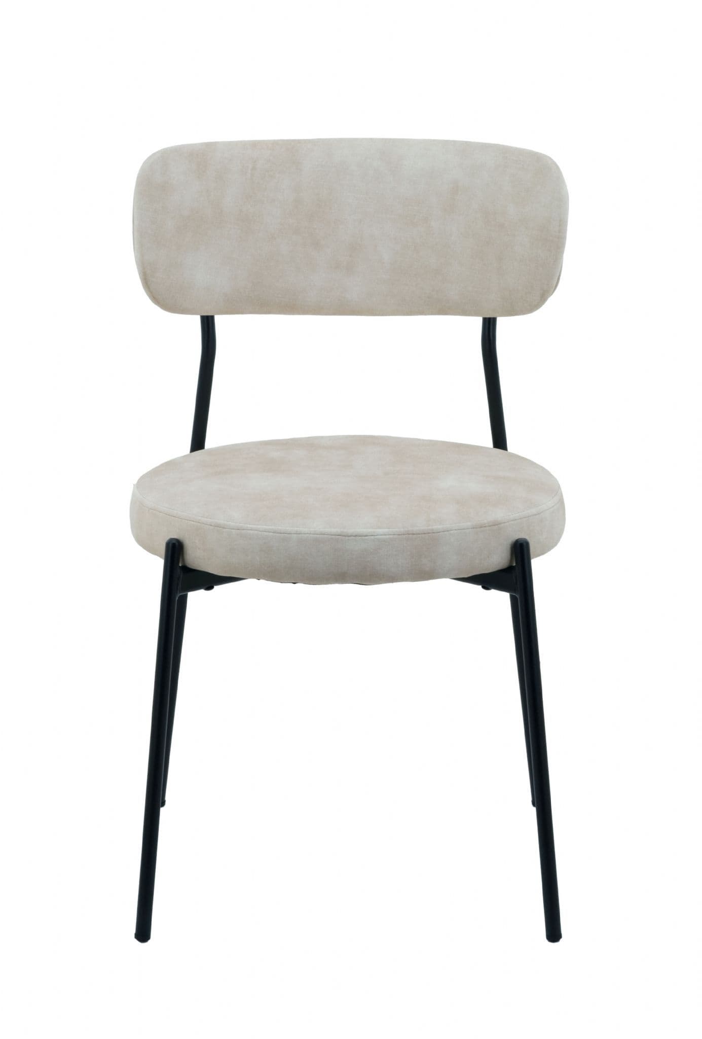 Cream Velvet Dining Chairs - Set of 2