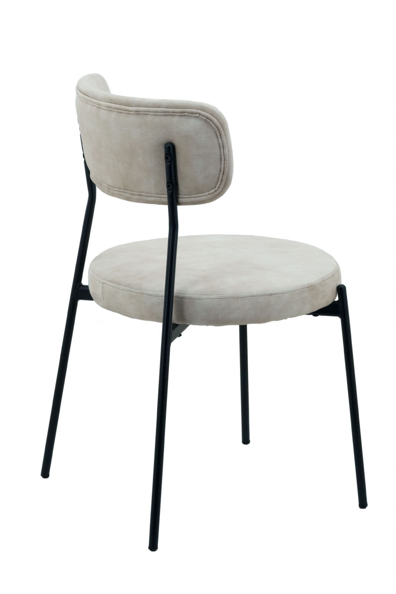 Cream Velvet Dining Chairs - Set of 2