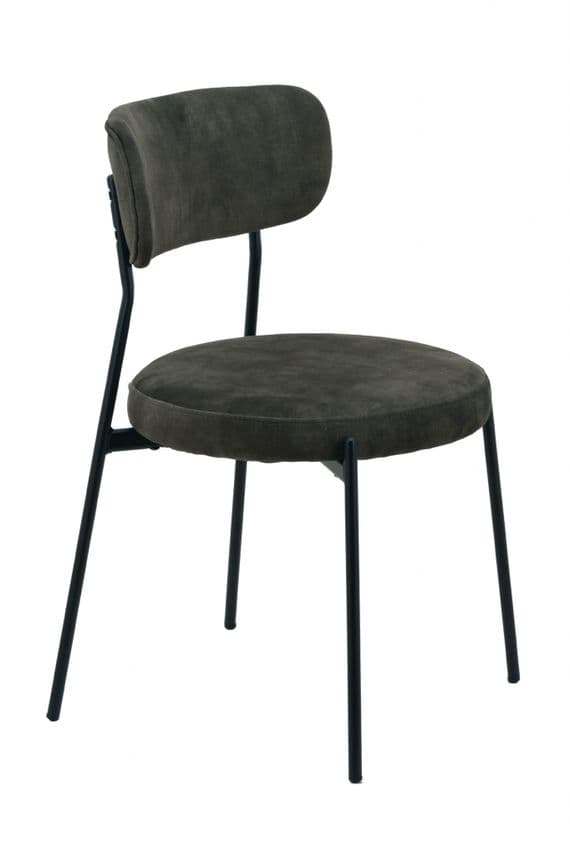 Dark Green Velvet Dining Chairs - Set of 2