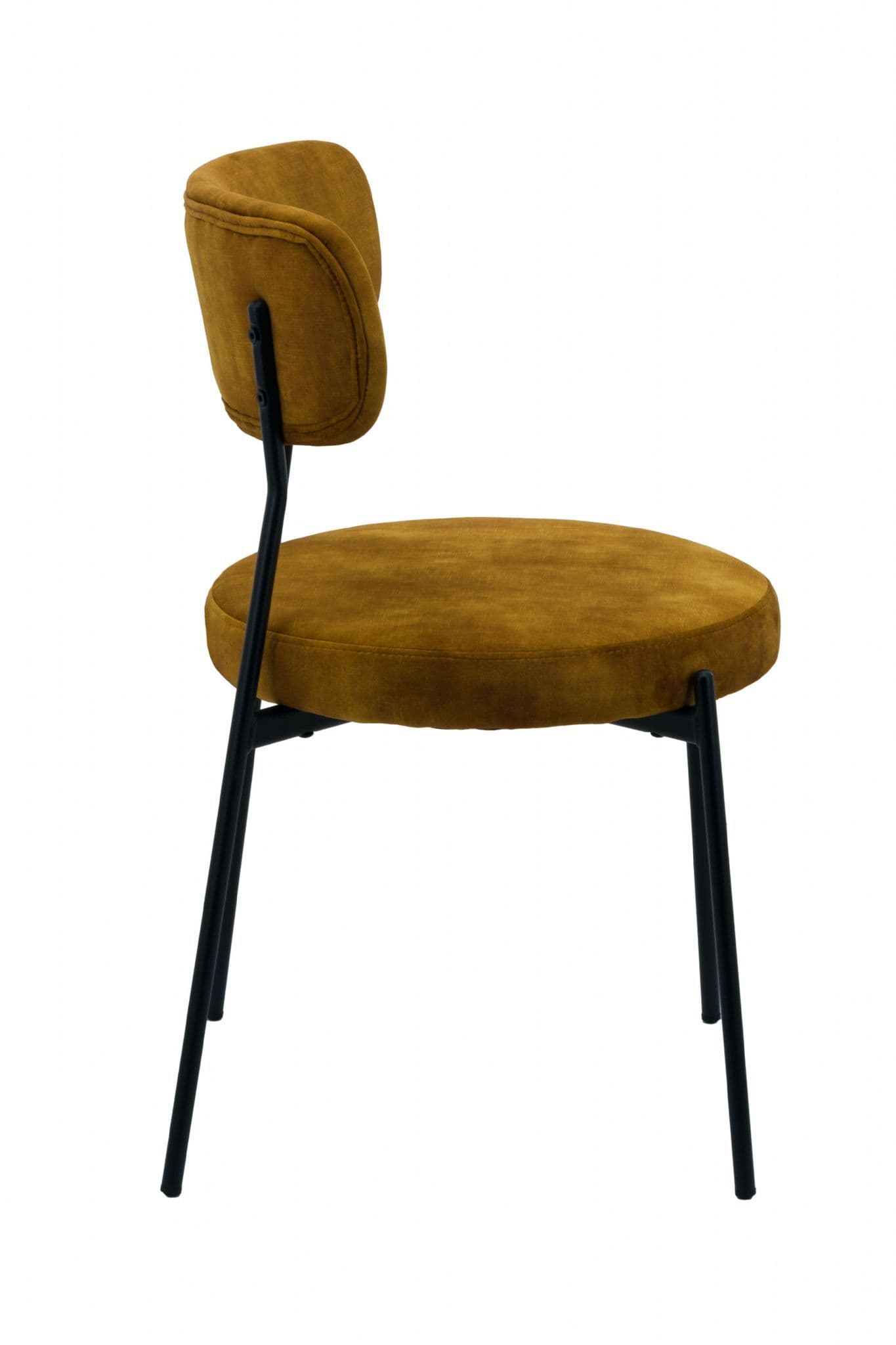 Mustard Velvet Dining Chairs - Set of 2