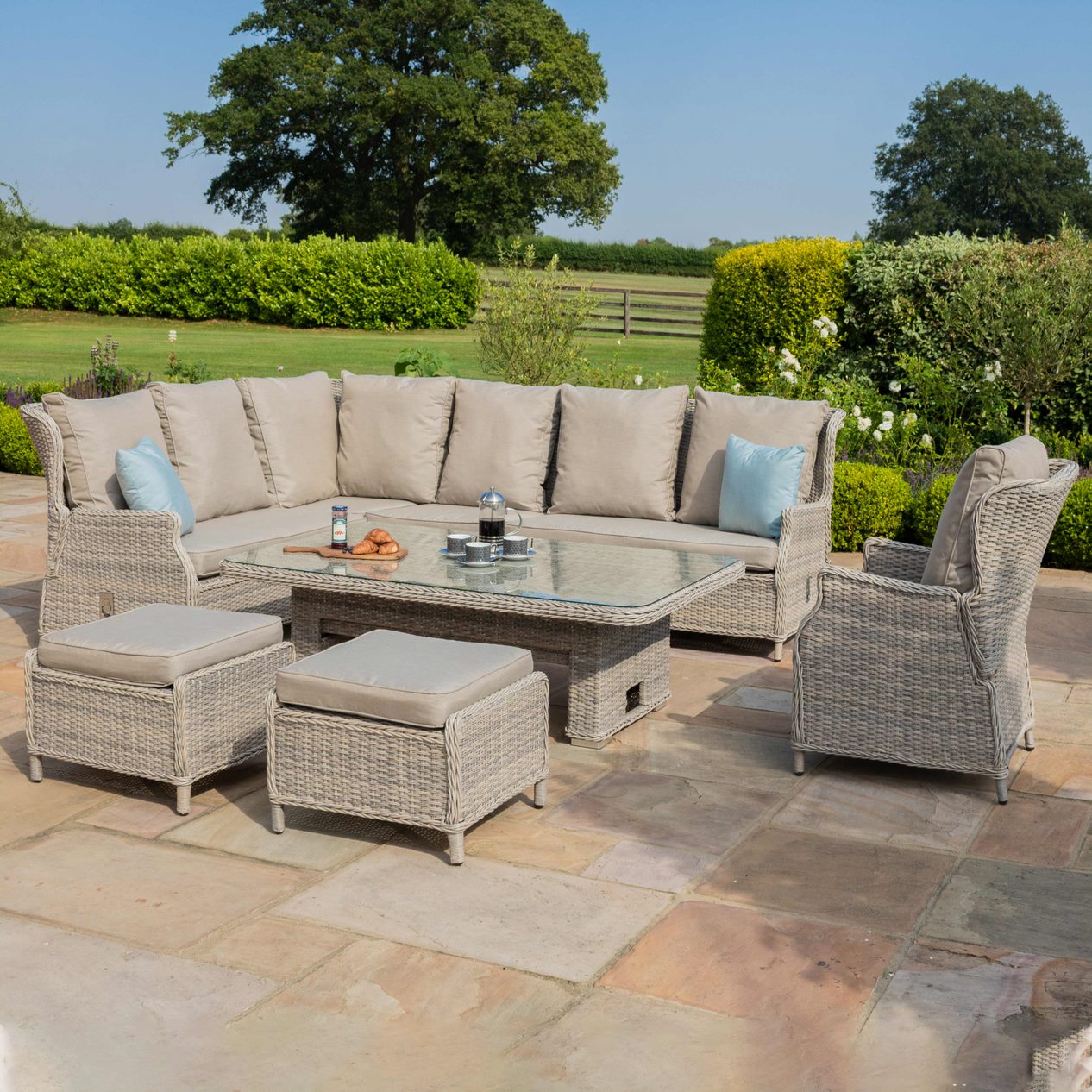 Cotswold Reclining Corner Dining with Rising Table