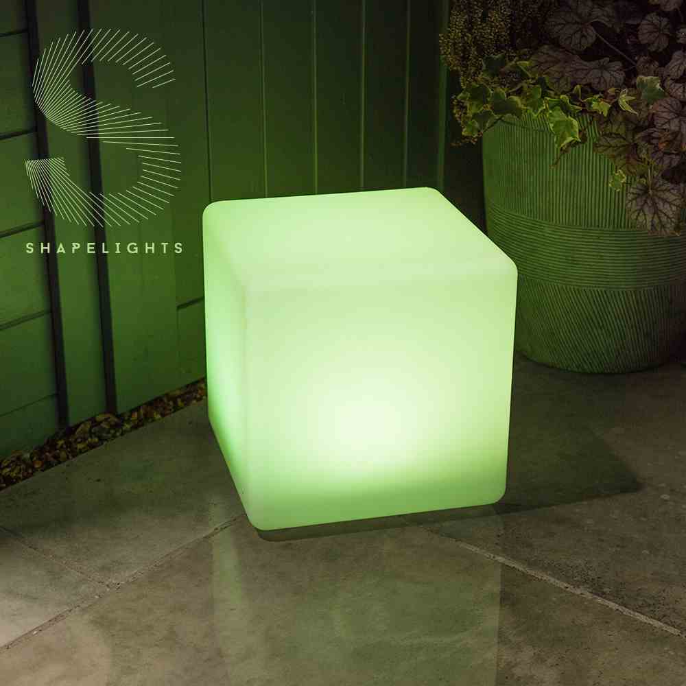 Multicoloured Indoor & Outdoor Solar Cube Mood Light