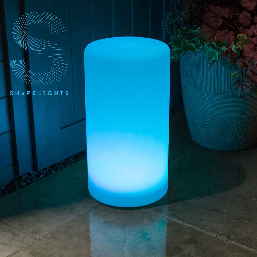 Multicoloured Indoor & Outdoor Solar Powered Mood Light - Cylinder