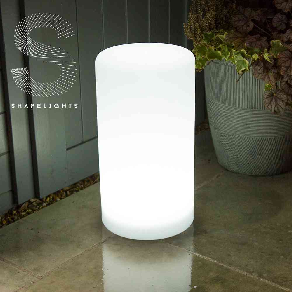 Multicoloured Indoor & Outdoor Solar Powered Mood Light - Cylinder