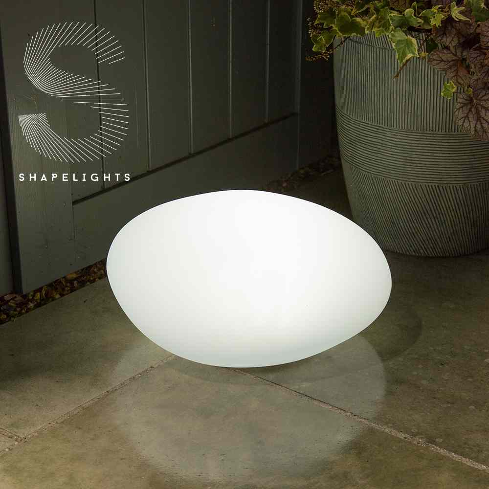 Multicoloured Indoor & Outdoor Solar Pebble Mood Light