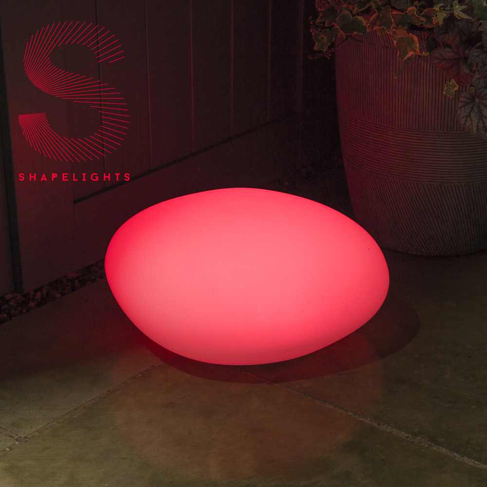 Multicoloured Indoor & Outdoor Solar Pebble Mood Light
