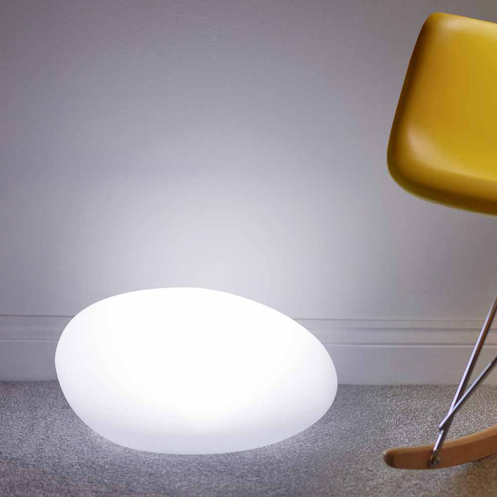 Multicoloured Indoor & Outdoor Solar Pebble Mood Light