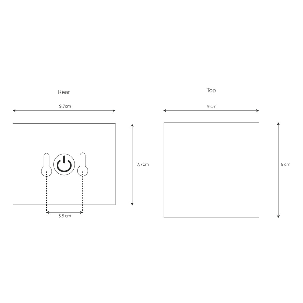 Dark Grey Up & Down Solar Wall Light