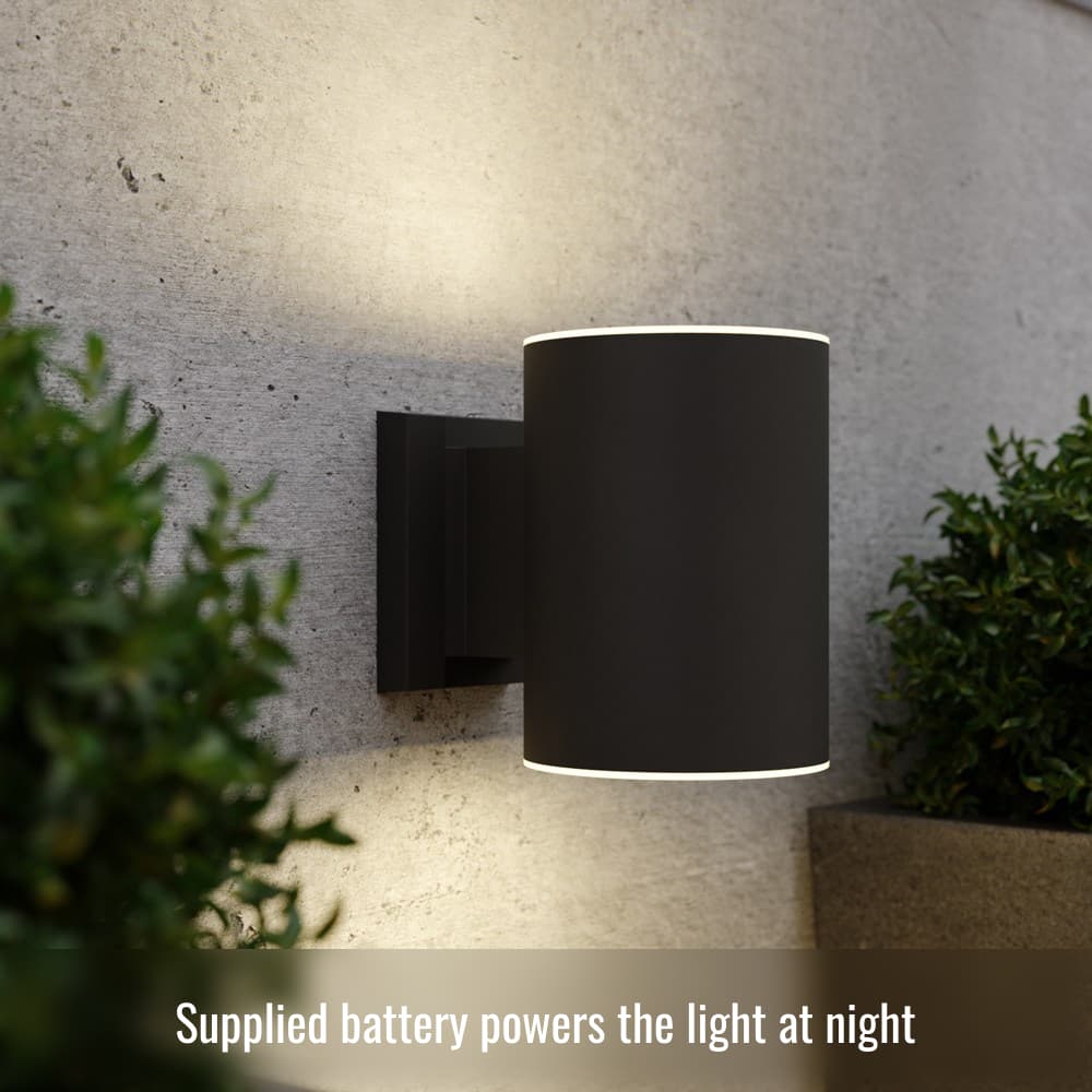 Dark Grey Up & Down Solar Motion Wall Light