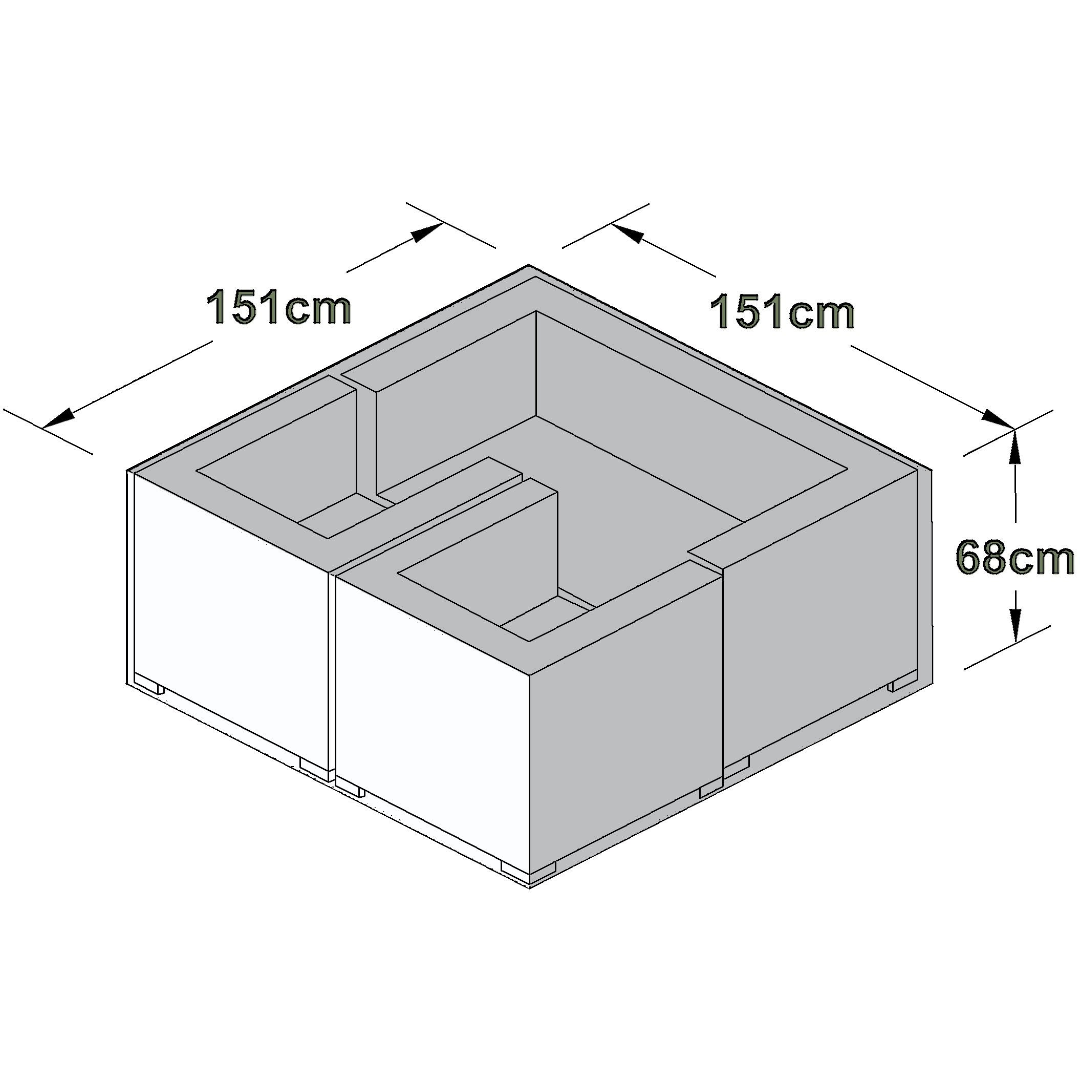 Outdoor Cover for 2 Seat Sofa Set