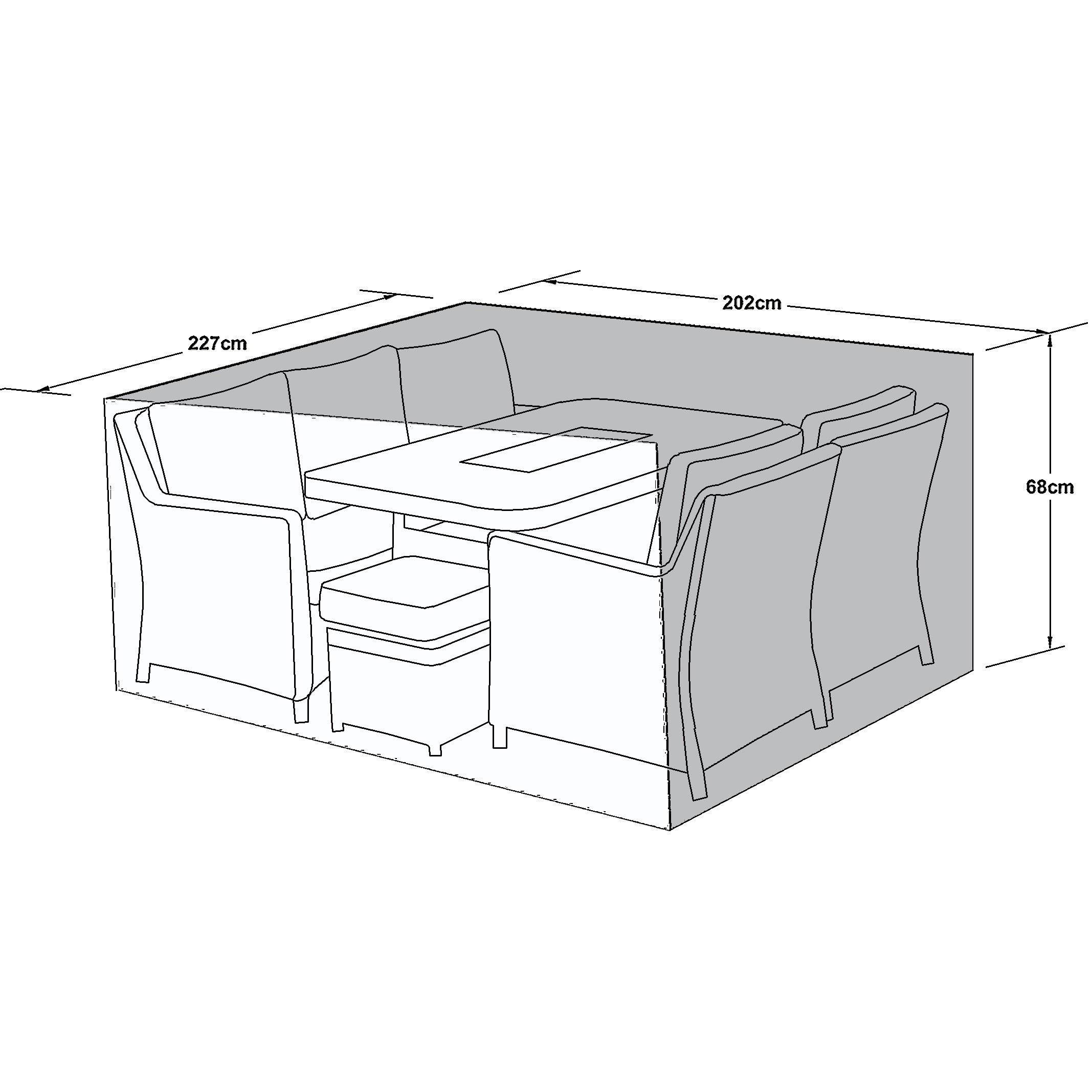 Outdoor Cover for Large 3 Seat Sofa Set