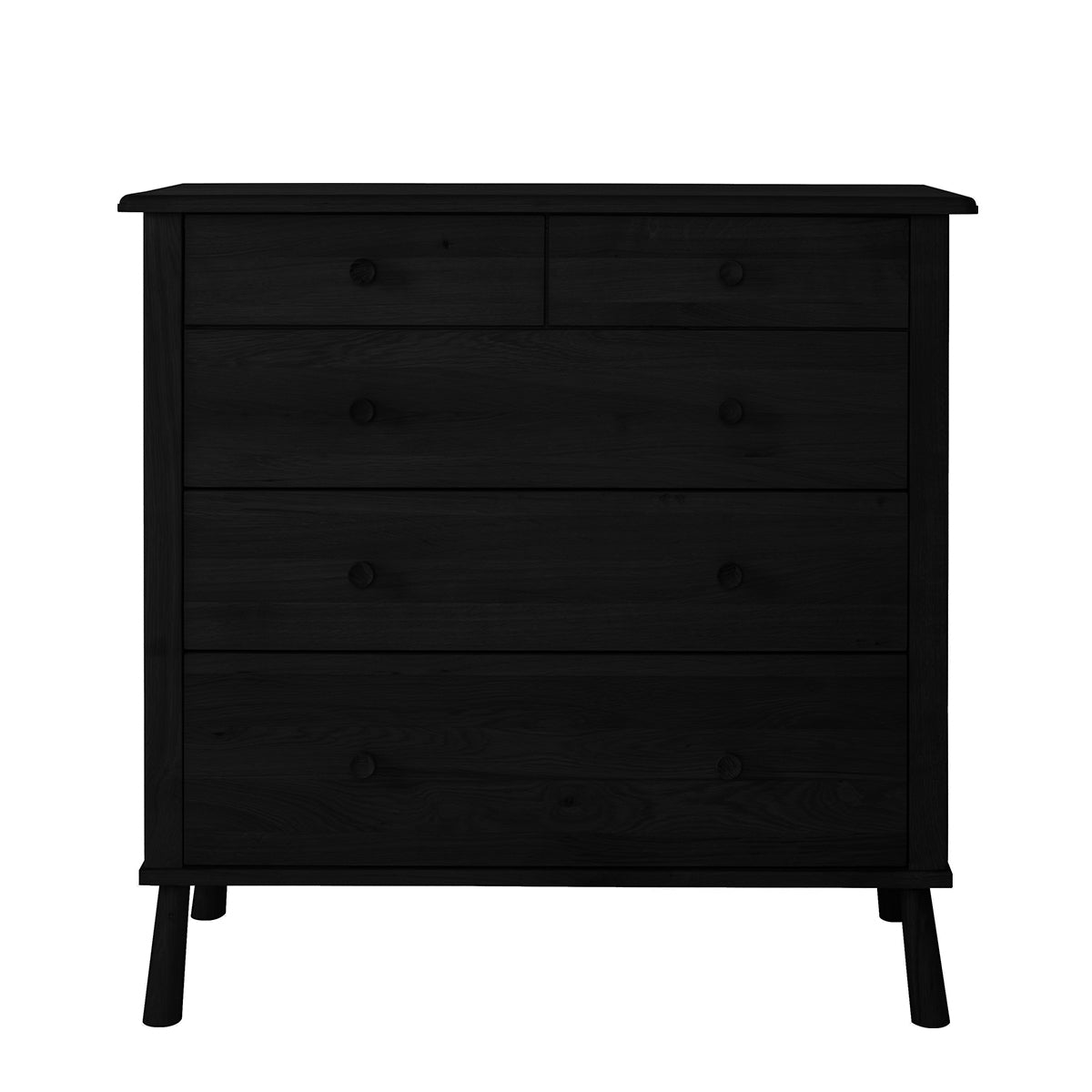 Fraser Black 5 Drawer Chest