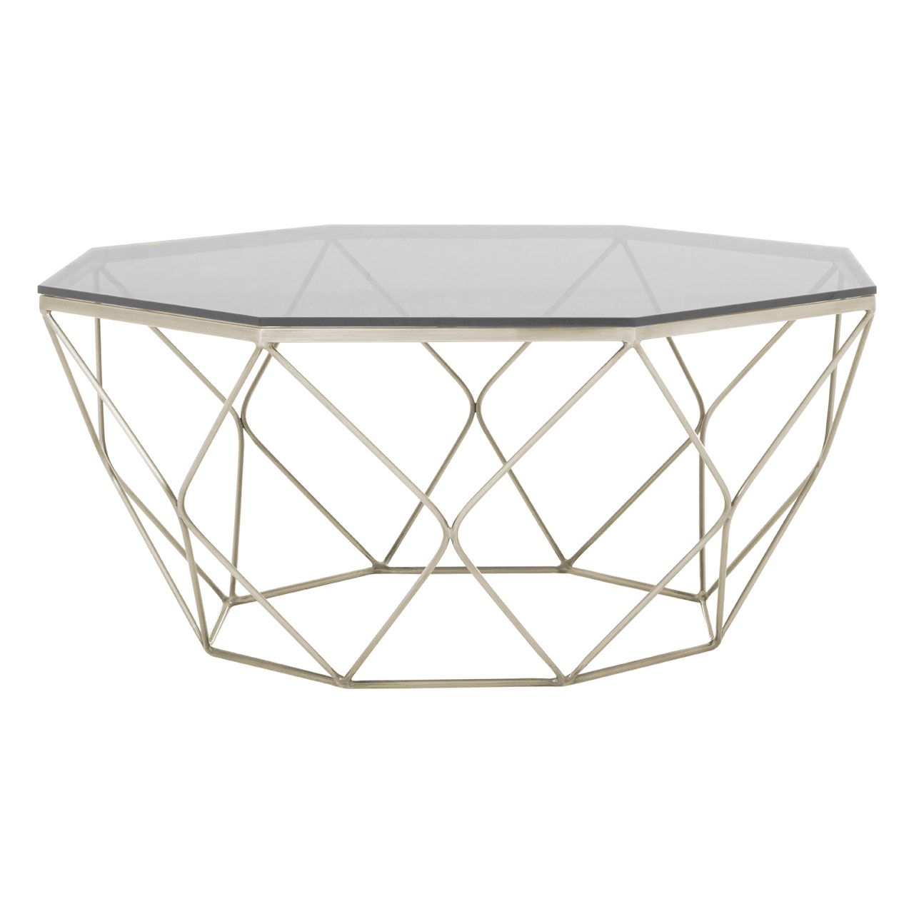Tapered Nickel Coffee Table
