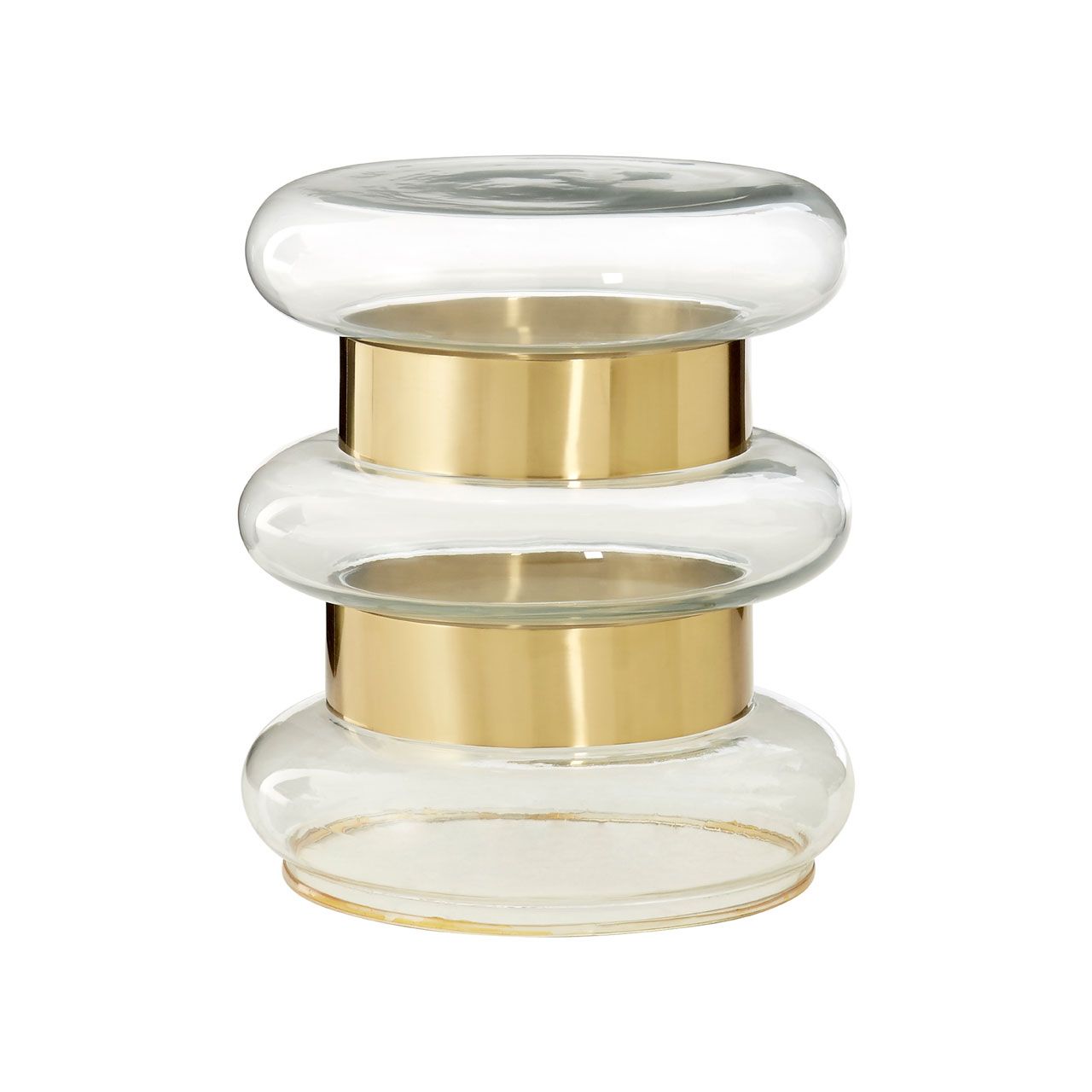 Glass Art Deco Side Table
