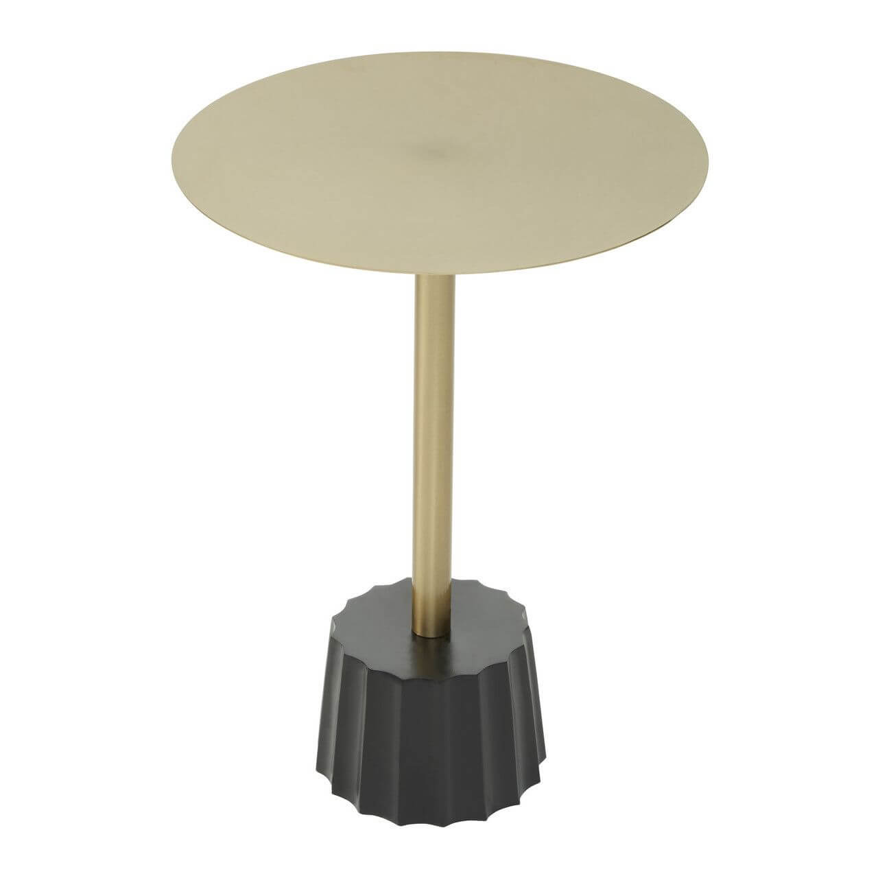 Gold & Black Base Side Table