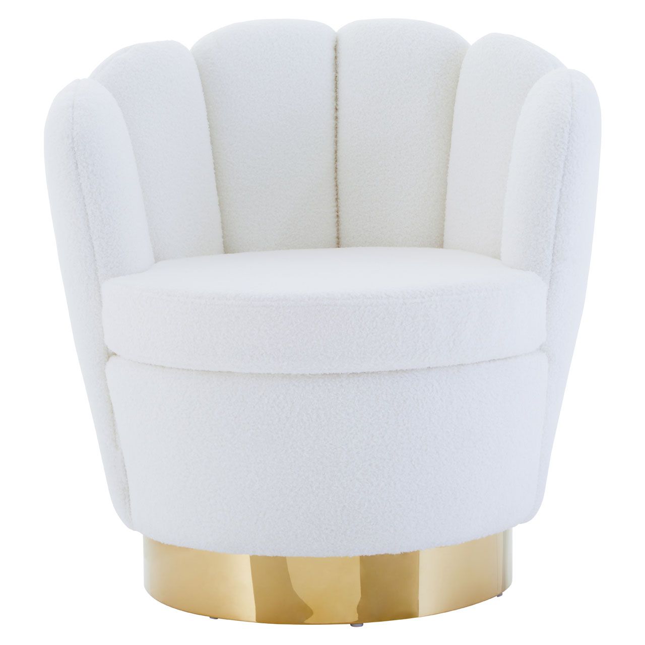 Boucle Eggshell Chair