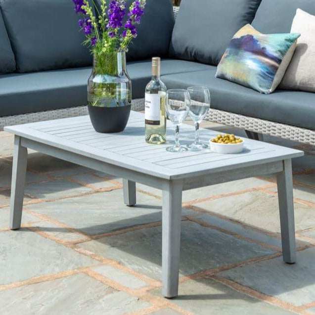 Grey Rattan Corner Lounge Set