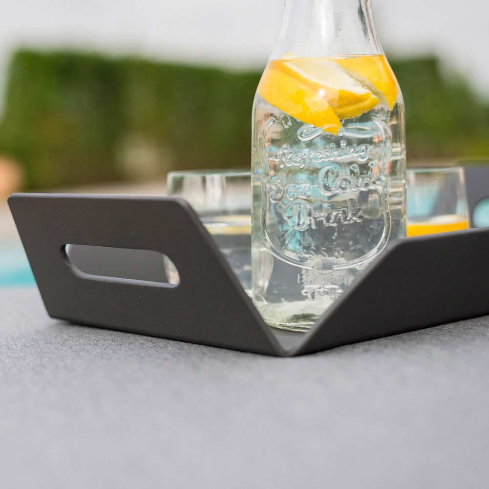 Aluminium outdoor tray #colour_grey