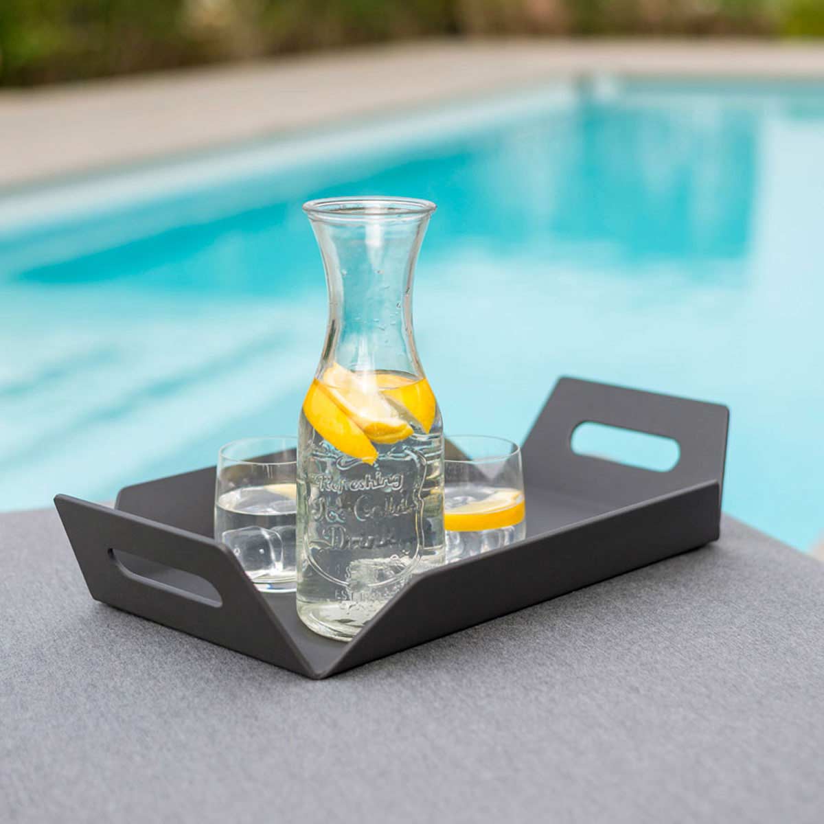 Aluminium outdoor tray #colour_grey