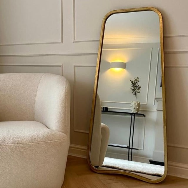 Lucca Leaning Curved Corner Mirror