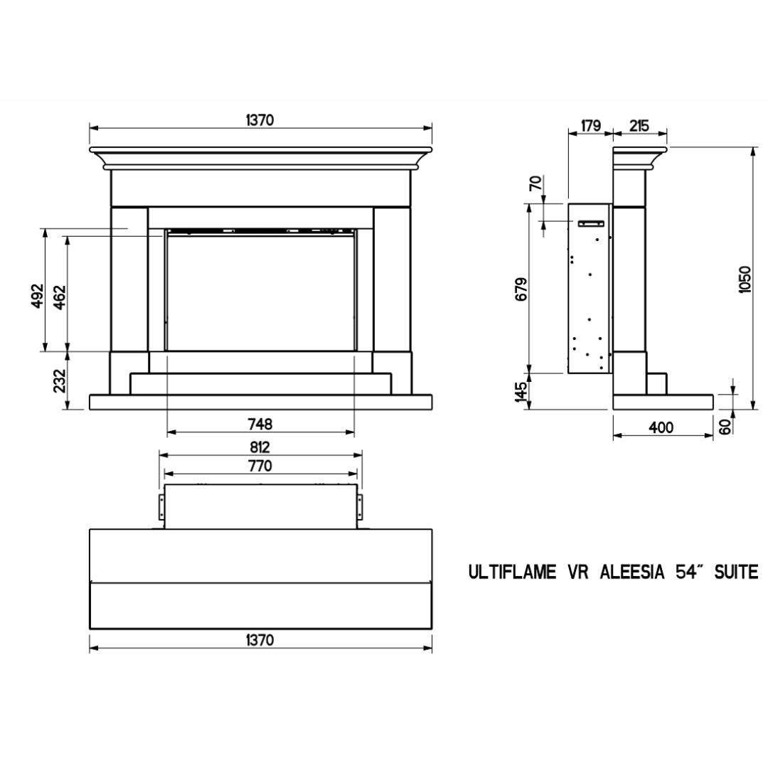Ultiflame VR Aleesia 54" Suite