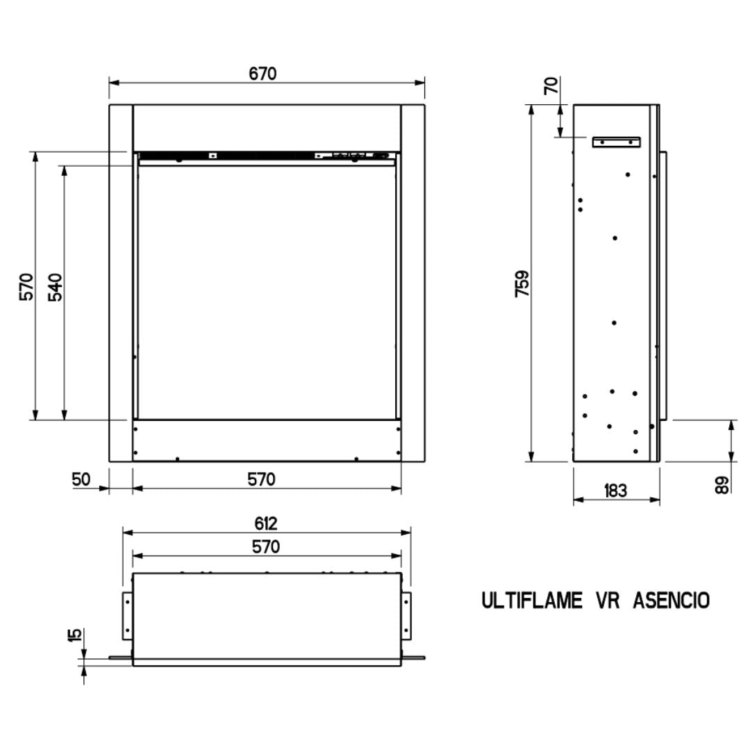 Ultiflame VR Asencio Engine Only