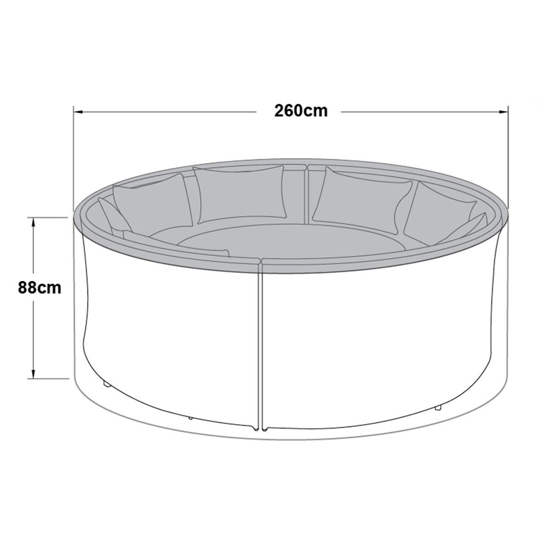 Outdoor Cover For Dallas Round Sofa Dining Set