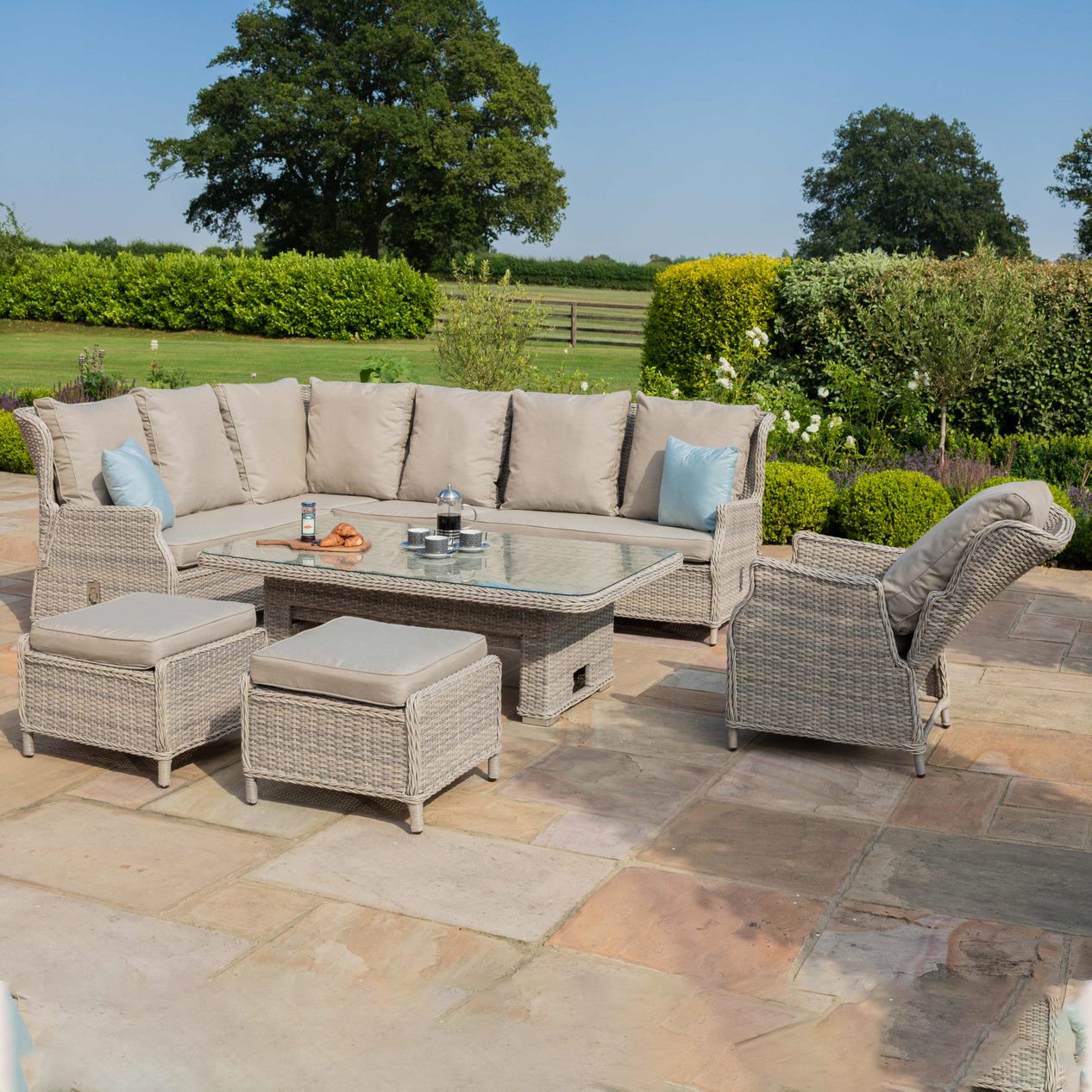 Cotswold Reclining Corner Dining with Rising Table