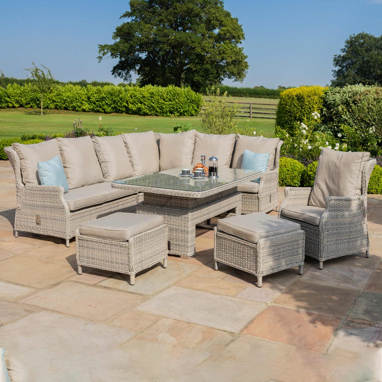 Cotswold Reclining Corner Dining with Rising Table