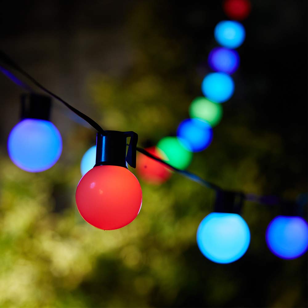 Multicoloured Solar Smart Festoons (Set Of 25)