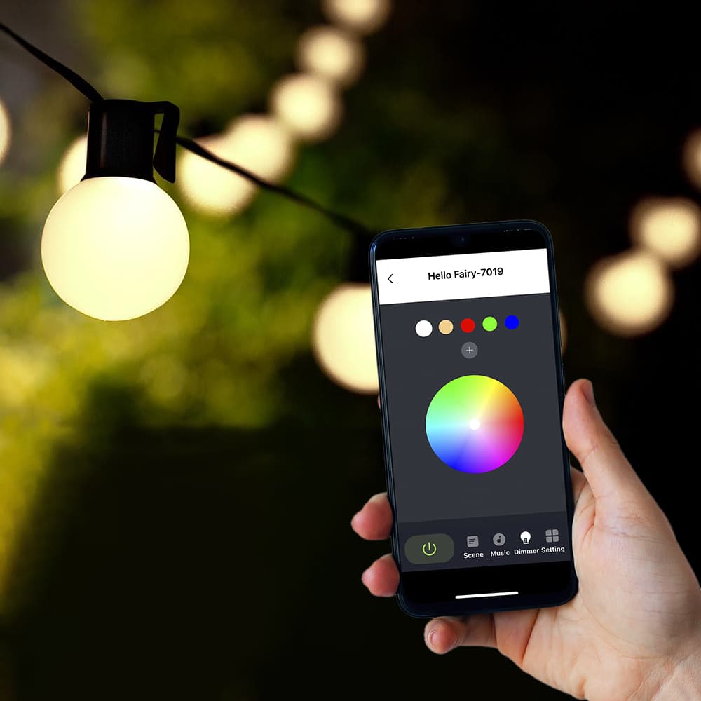 Multicoloured Solar Smart Festoons (Set Of 25)