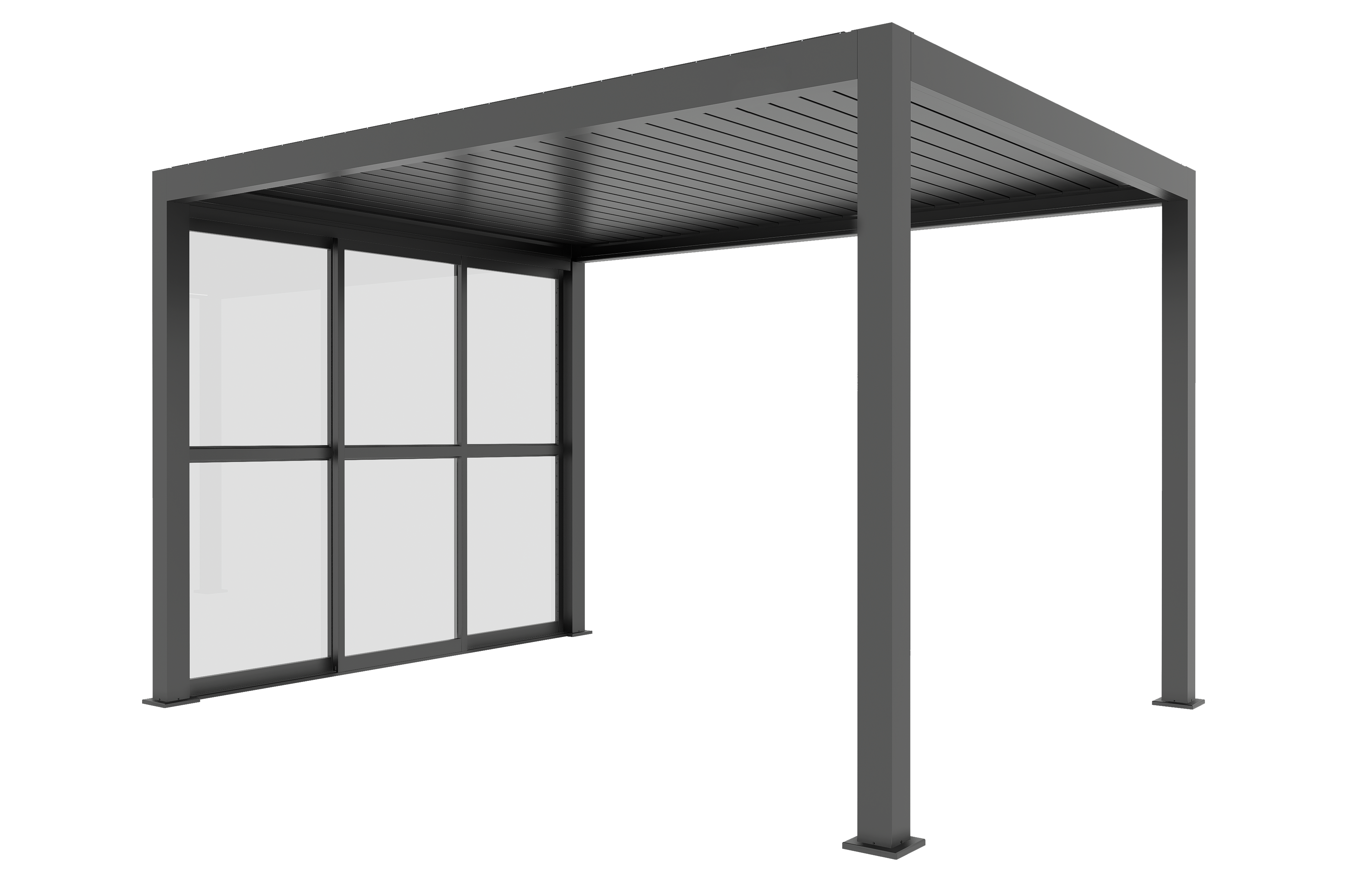 4m Glass Sliding Door for Neptune Deluxe Pergola