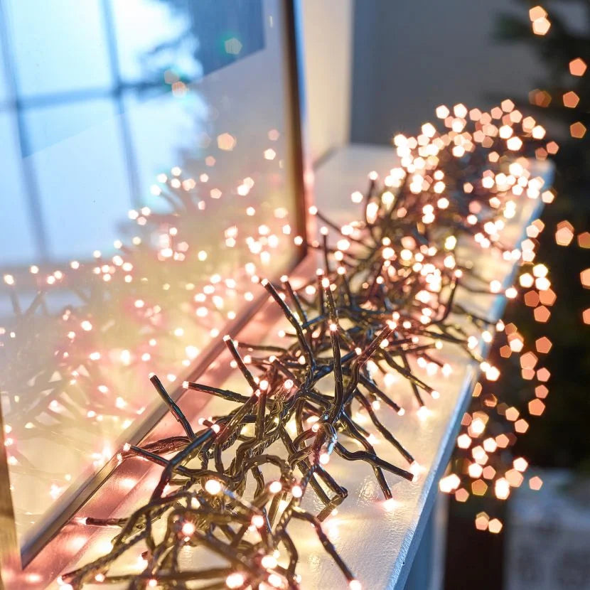 1500 LED Cluster Christmas Lights (21.7m Lit Length) #color_copper
