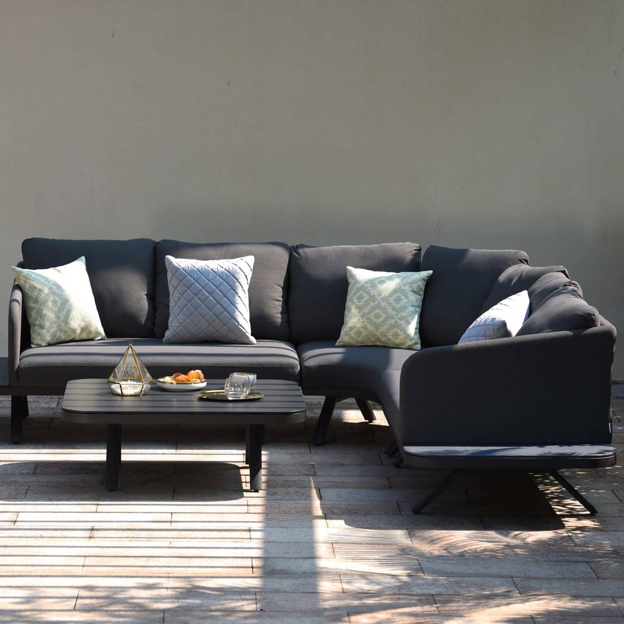 Fabric Corner Sofa Group #colour_charcoal