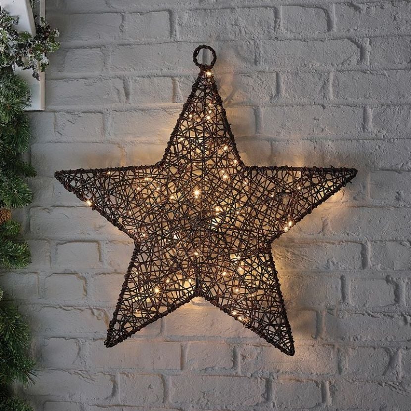 70cm Wicker Christmas Star