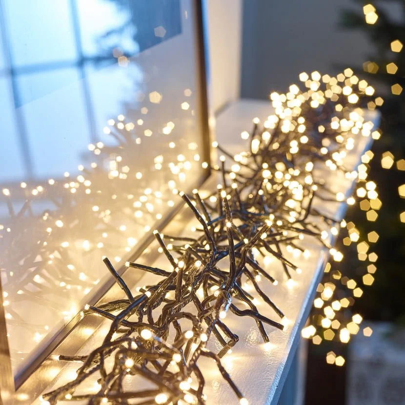 2000 LED Cluster Christmas Lights (29m Lit Length) #color_warm white