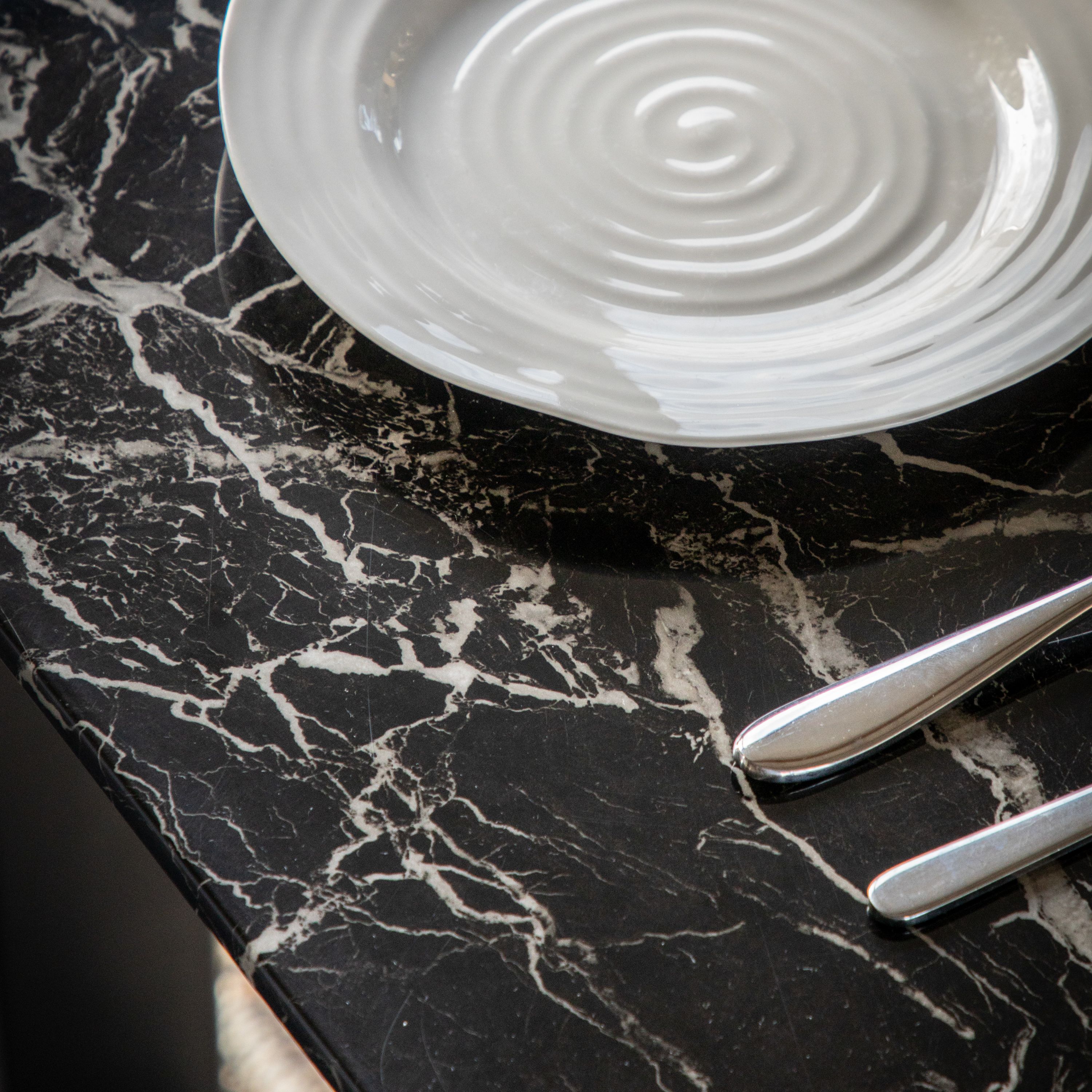 Black Marble Dining Table