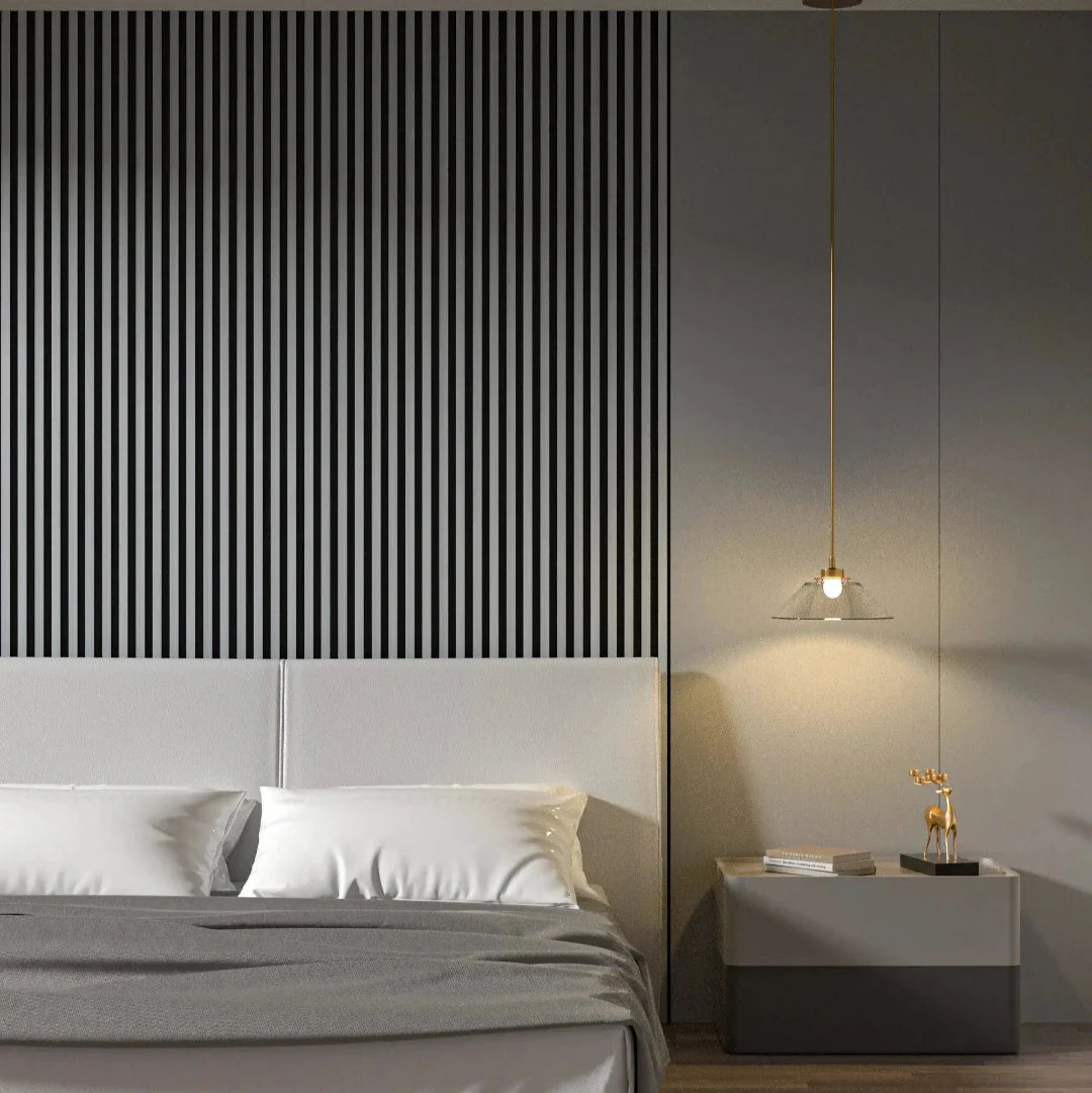 Residence Grey Oak and Black Waterproof Wall Panel