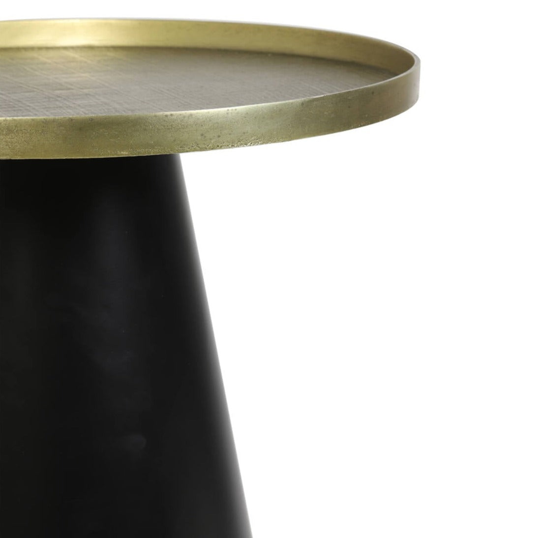 Black & Bronze Cylinder Coffee Table