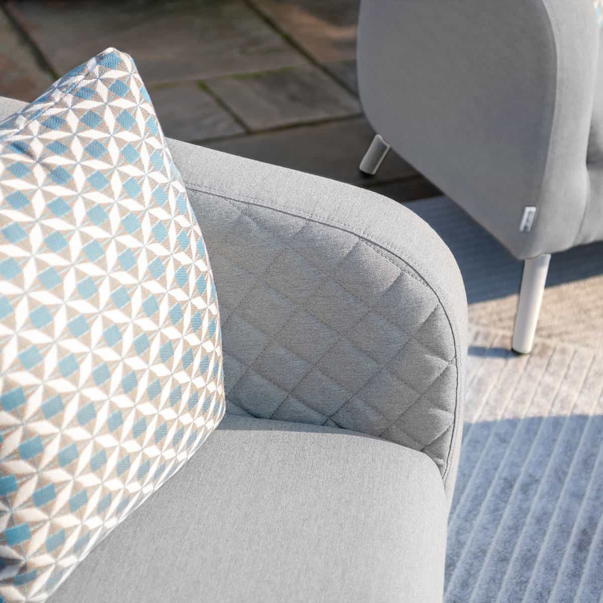 Fabric  2 Seat Sofa Set #colour_lead chine