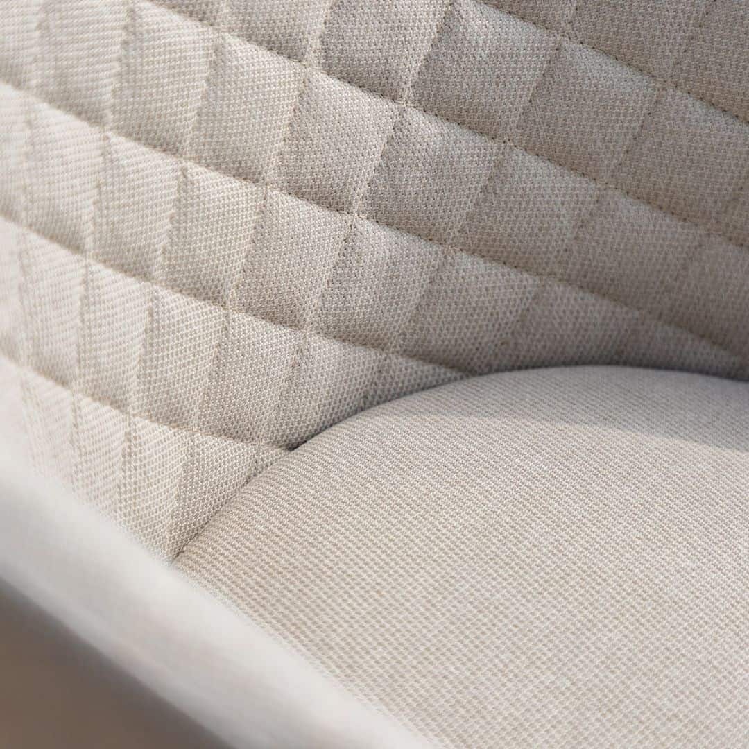 12 Seat Beige Oatmeal Outdoor Fabric Rectangular Dining Set with Fire Pit Table #colour_oatmeal