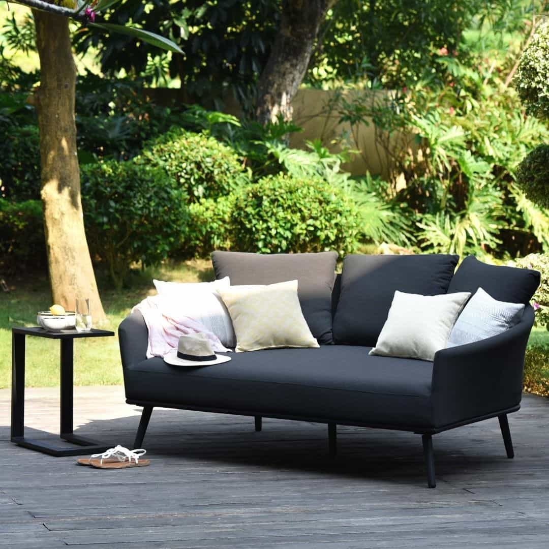 Fabric daybed #colour_charcoal